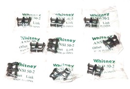 LOT OF 9 NEW WHITNEY CHAIN ANSI 50-2 OFFSET CHAIN LINKS - £38.70 GBP