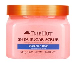 Tree Hut Shea Sugar Scrub Moroccan Rose, 18oz, Ultra Hydrating and Exfoliating S - £42.34 GBP