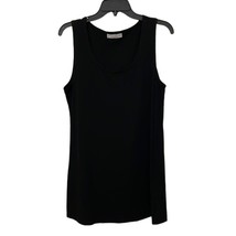 Bryn Walker Black Tunic Top Womens Extra Small XS Bamboo Sleeveless Cotton - £28.40 GBP