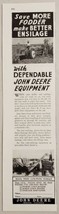 1939 Print Ad John Deere Tractor &amp; Power Ensilage Harvester Moline,Illinois - £8.15 GBP