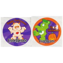 2000s Smilemakers Care Bears Halloween Circle Stickers 2.25&quot; Luck Tender... - $6.83 CAD