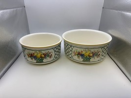 Pair of Villeroy &amp; Boch BASKET Souffle Bowls - $1,308.39 MXN
