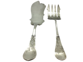 Fish Set Aesthetic Movement Nickel Plated  1870s-80s - £35.17 GBP
