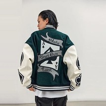 Vintage WIN Embroidered Letter Baseball Jacket (Unisex) - $44.99