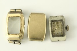 Vintage Mens Estate Jewelry Watch ELGIN Face &amp; Works Repair Parts 14KT GF - £19.14 GBP