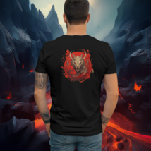 Fire Dragon T-Shirt | Fantasy Graphic Tee for Men &amp; Women | Cotton L-3X - $18.80+