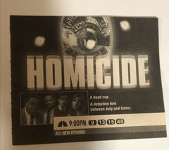 Homicide Life On The Streets Tv Guide Print Ad Yaphet Kotto Richard Belzer TPA17 - £4.66 GBP