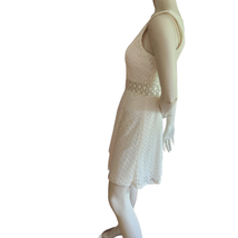 Sequin Hearts Sleeveless Dress Junior Size 11 Ivory Cream Lace Knee Length - £11.06 GBP