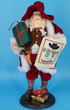 Christmas Holiday Decor Santa Doll Figurine 12&quot; Sheriff&#39;s Outfit Western... - £14.38 GBP