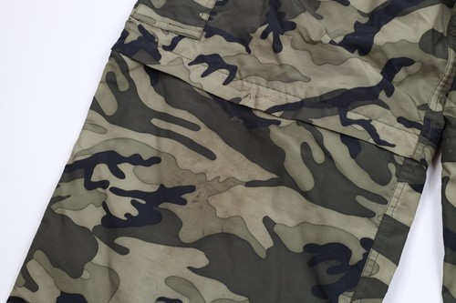 Vintage 90s Mens Size XL Distressed Wide Leg Convertible Cargo Pants Camouflage Item image 6