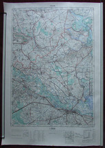1956 Original Military Topographic Map Osijek Croatia Yugoslavia JNA Det... - $39.07
