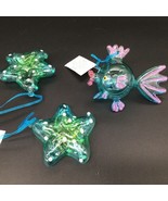 Sun Catcher Blown Glass Kissing Fish Star Fish Christmas Ornament 4 1/2&quot;... - $33.90 CAD