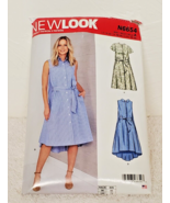 2020 New Look Pattern N6654 Shirt Dress Pattern Size 10-22 CUT 10 pcs. - £0.74 GBP