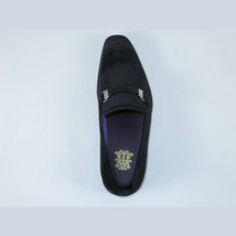 Mens AFTER MIDNIGHT Formal Stage Dress shoes Slip on Soft Velvet 6753 black image 4