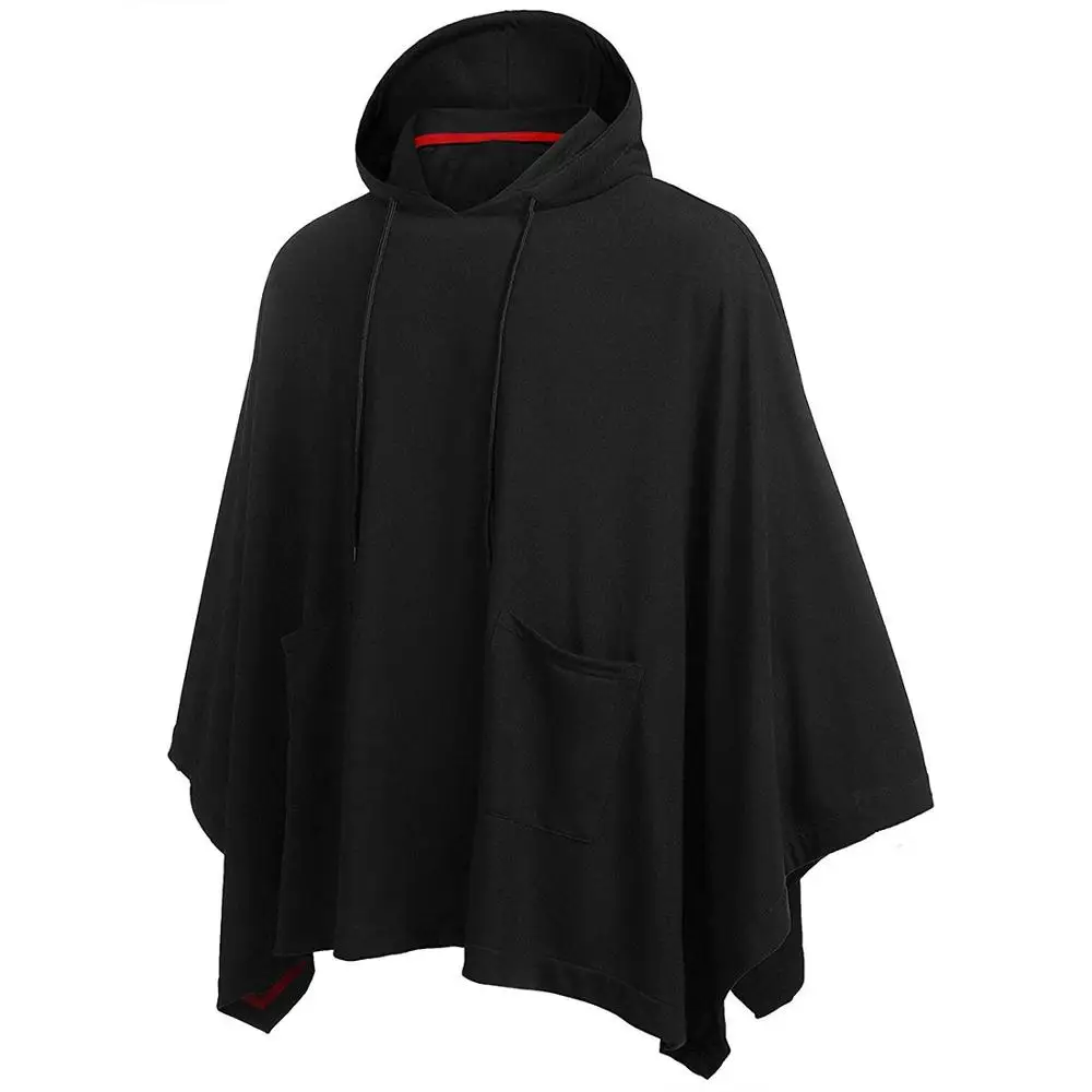 Unisex Casual Hooded Poncho Cape Cloak Fashion Coat Hoodie Sweatshirt Men Hip Ho - £171.92 GBP