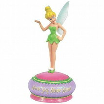 Walt Disney Tinklerbell &quot;Never Say Never&quot;  Musical Resin Figurine, NEW UNUSED - £24.45 GBP