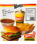 1981 Wendy&#39;s Restaurant Advertisement Vintage Fast Food San Diego DWV11A - €21,50 EUR
