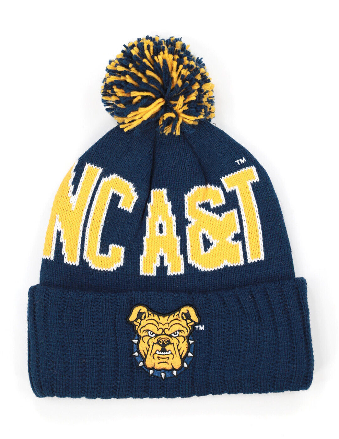 NORTH CAROLINA A&amp;T STATE UNIVERSITY BALL BEANIEHBCU HAT BULLDOGS CAP - $21.56