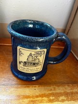 Sunset Hill Stoneware Denim Blue Drip Fargo Mansion Inn Lake Mills WI Art Potter - £11.90 GBP