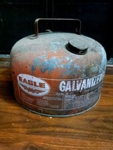 Vintage Eagle 2-1/2 Gallon Metal Steel Gas Can Fuel Can - £4.34 GBP