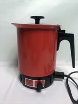Vintage West Bend Instant Hot Pot 36 oz Orange Electric Model # 3253 Works Great - £11.82 GBP
