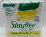 Vintage Stayfree Classic Deodorant Maxi 24 Pads New 1993 Bs248 - £32.52 GBP