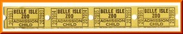 4-Vintage Belle Isle Zoo Tickets, Detroit, Michigan/MI, Child Admission - $6.50