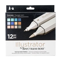 Spectrum Noir Illustrator (12Pc) - Seascape, Pack of 12  - £24.69 GBP