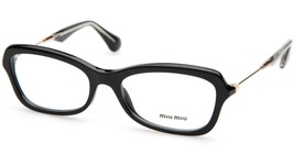 New Miu Miu Vmu 06L 1AB-1O1 Black Eyeglasses Glasses Frame 52-17-140 B33mm Italy - £97.68 GBP