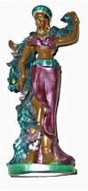 African Princess Ceramic Ebony Figurine Shiah Yih  - $5.50