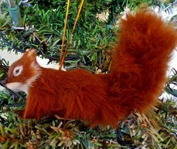 Holiday Christmas Brown Faux Fury Squirrel Ornament (NWOT) - $9.85