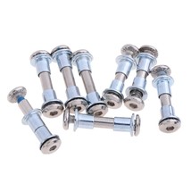 8pcs Professional Prem Inline Roller Skate Screws with Spacers Axle Bolt Nut Nai - £84.92 GBP