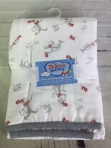 Trend Lab Dr Seuss Nursery Cat In The Hat Print Deluxe Muslin Four Layer Blanket - $45.05