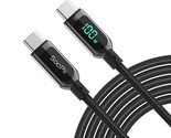 100W 4Ft Usb C To Usb C Cable Fast Charge, Nylon Braided Cable With Led ... - $12.99