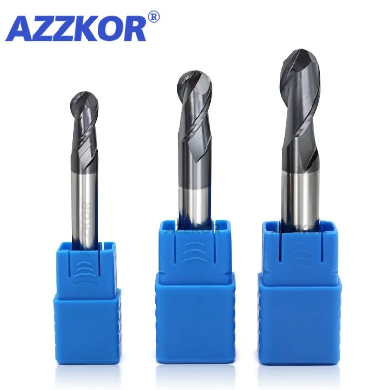 Milling Cutter Alloy Coating Tungsten Steel Tool Cnc hing Hrc50  Ball Nose Endmi - $161.94