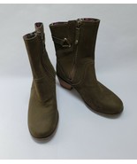 Teva Womens Short Boots Shoes Zipper Greenish Brown Size US 7 EU 38 - £46.62 GBP