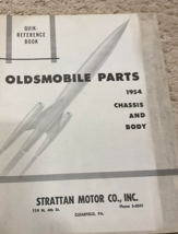 1954 Oldsmobile Parts Chassis &amp; Body Quick Reference Book - $34.92