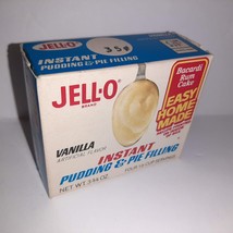 Jell-O Instant Pudding Vanilla Bacardi Rum Cake Recipe Sealed Box Vintage 70s - £11.15 GBP