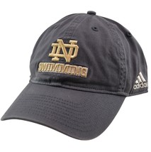 Adidas Notre Dame Fighting Irish Swimming Relaxed Adjustable Gray Cap Dad Hat - £13.44 GBP