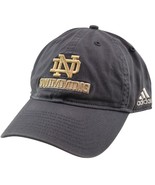 Adidas Notre Dame Fighting Irish Swimming Relaxed Adjustable Gray Cap Dad Hat - $17.09