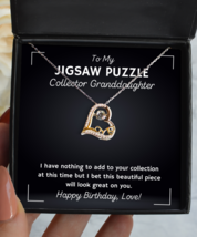 Jigsaw Puzzle Collector Granddaughter Necklace Birthday Gifts - Love Pendant  - £39.50 GBP