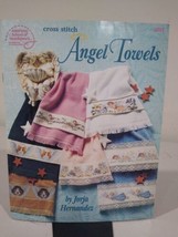 Angel Towels for Counted Cross Stitch ASN 3687 Vtg 1996 Cherubs Cats Dogs Angels - £6.99 GBP