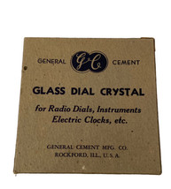 Vtg General Cement 3 1/8” Round Convex VTF Clock Replacement Glass Dial Crystal - £9.64 GBP