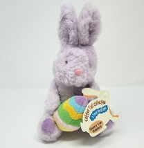 9&quot; Vintage Tender Times Purple Bunny Rabbit Easter Egg Stuffed Animal Plush Toy - $27.55