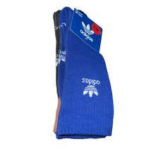 Men&#39;s /L adidas ORIGINALS 3-pack Crew Socks trefoil logo Retro 3-Stripes... - $267.55 MXN