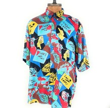 VTG FG Bodrer Boat Fish Shirt XL I Am What I Am Hawaiian Aloha Made in I... - £30.15 GBP