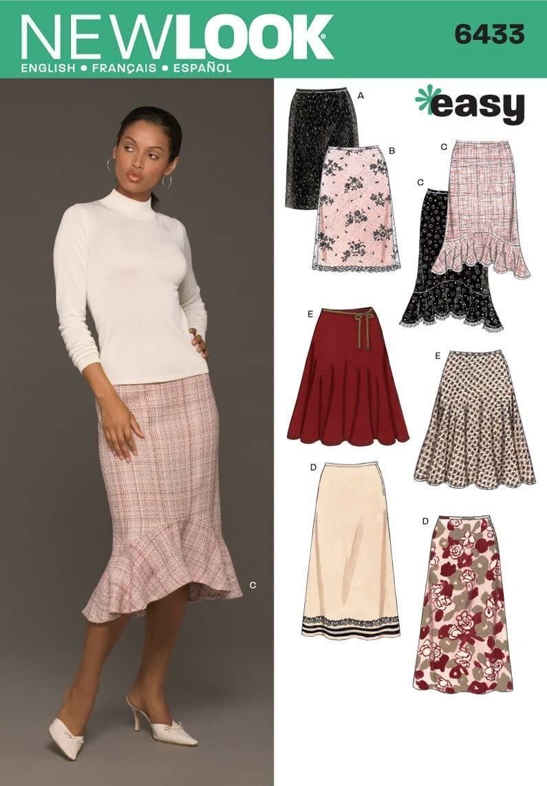 Primary image for New Look Sewing Pattern 6433 Skirts Misses Size 8-18