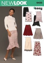 New Look Sewing Pattern 6433 Skirts Misses Size 8-18 - $8.36