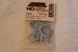 HO Scale Detail Associates, Pack of 3, Cooling Fan 52&quot; Q Fan EMD, #2008 - £11.19 GBP
