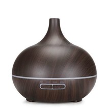 Essential Oil Diffuser Ultrasonic Aromatherapy Mist Humidifier 400ml 7 C... - £37.45 GBP